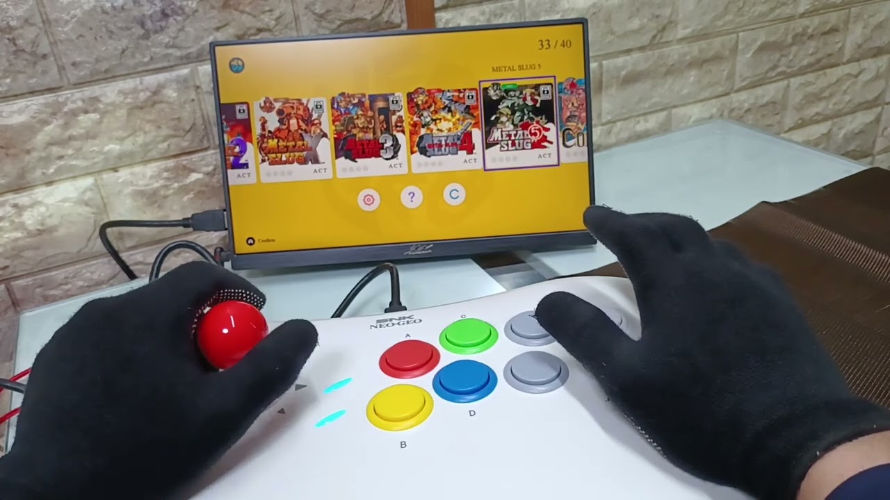 I bought a used SNK NEOGEO arcade stick PRO. I opened it and tried it out.中古ネオジオアーケードスティックプロ開封プレイ。