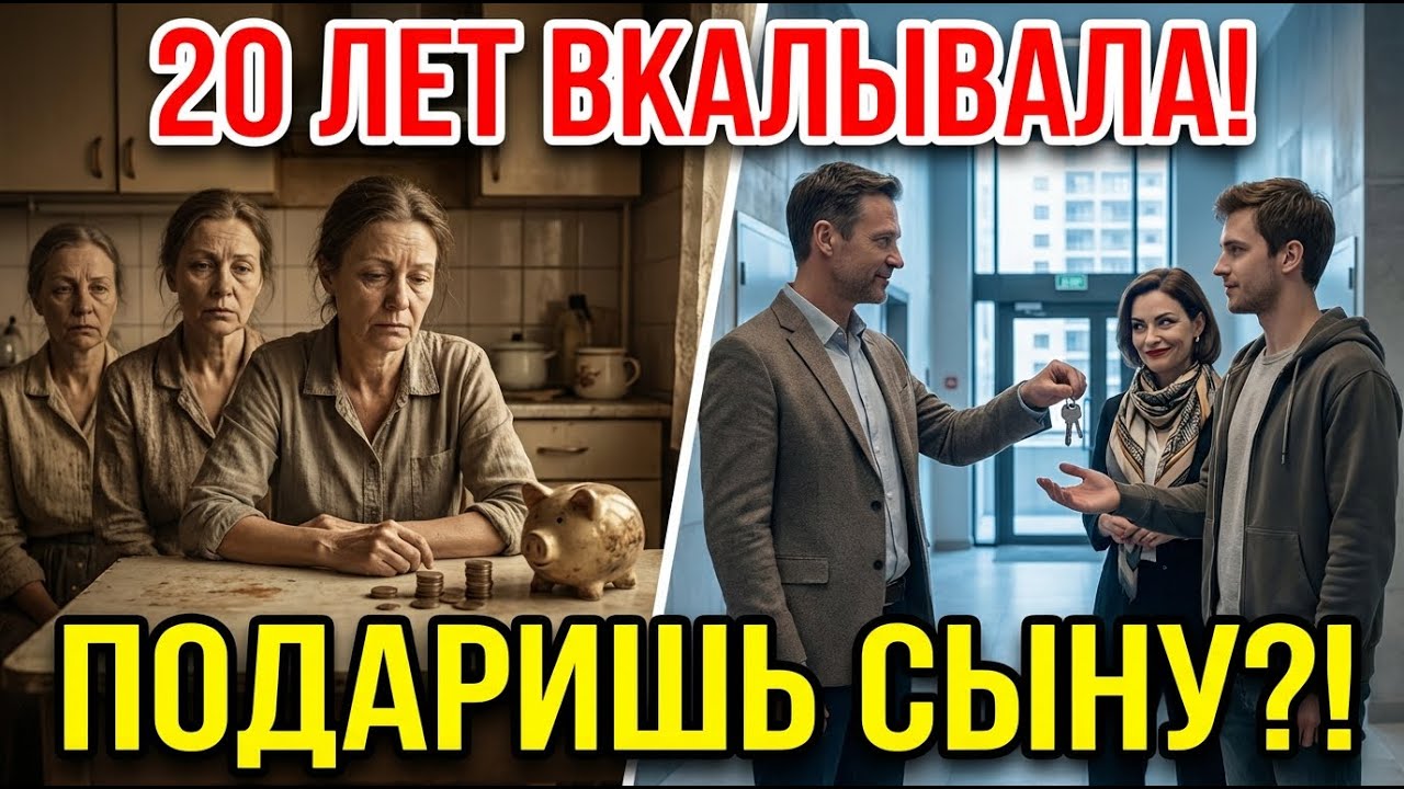 20 ЛЕТ ВКАЛЫВАЛА! МУЖ хочет подарить квартиру СЫНУ от первого брака