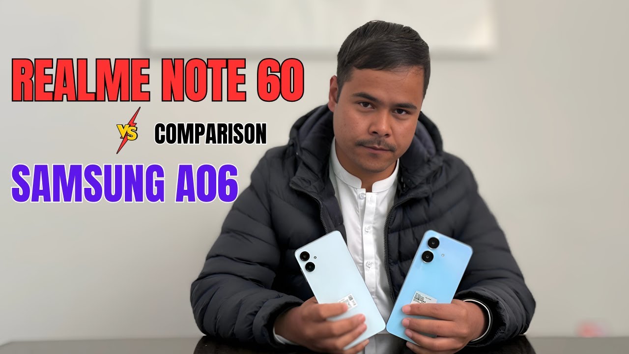 Realme Note 60 vs Samsung A06 Detailed Comparison 👀 - What is Your Opinion