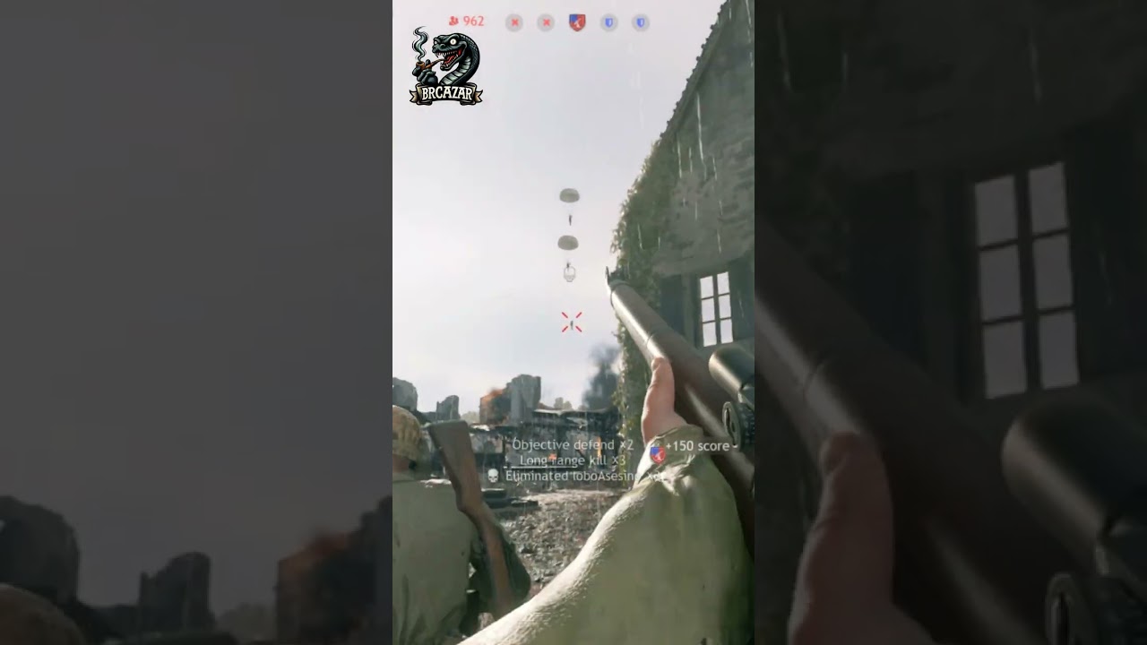 Enlisted - Invasion of Normandy = Killing Paratroopers on the Sky