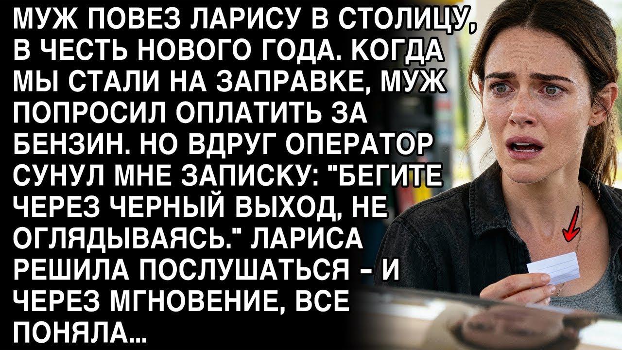 МУЖ ПОВЕЗ В СТОЛИЦУ НА НОВЫЙ ГОД 🎄 ОПЕРАТОР СУНУЛ ЗАПИСКУ: БЕГИТЕ ЧЕРЕЗ ВЫХОД 😱 ОНА ПОСЛУШАЛАСЬ И… 💔