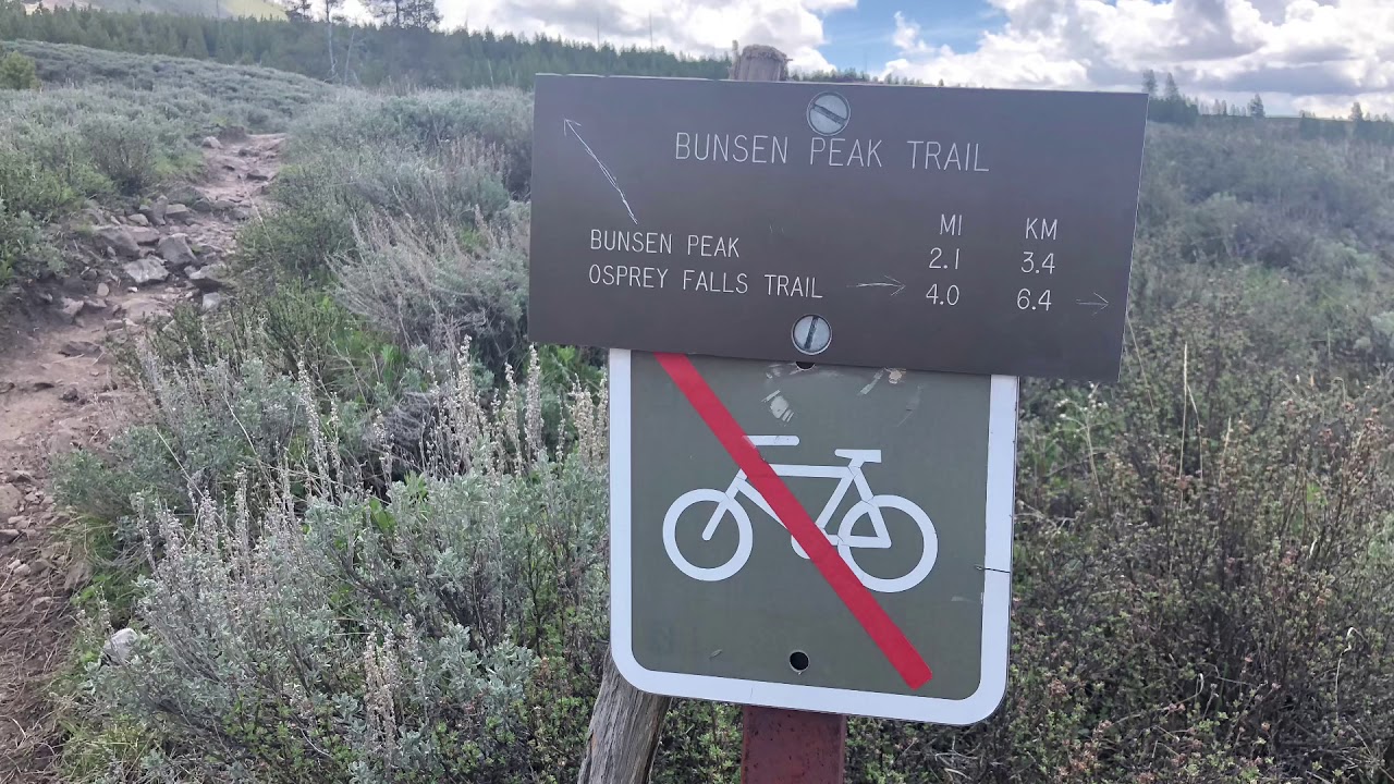Bunsen peak hike, Yellowstone June 2019