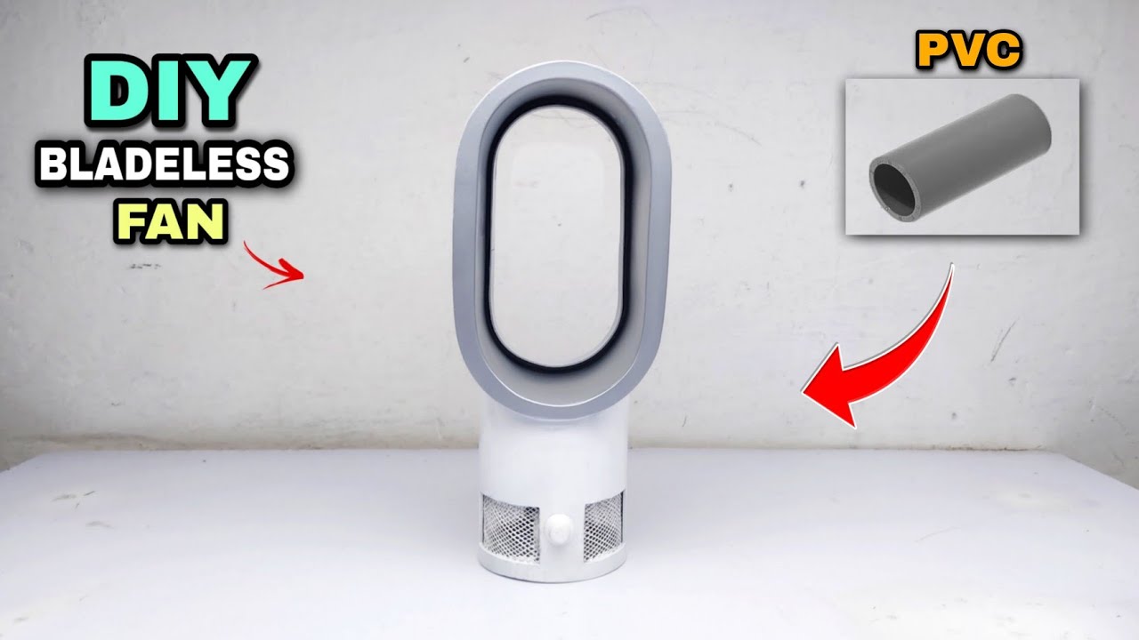 Как сделать безлопастной вентилятор своими руками | Dyson Air Multiplier | Настольный безлопастно...
