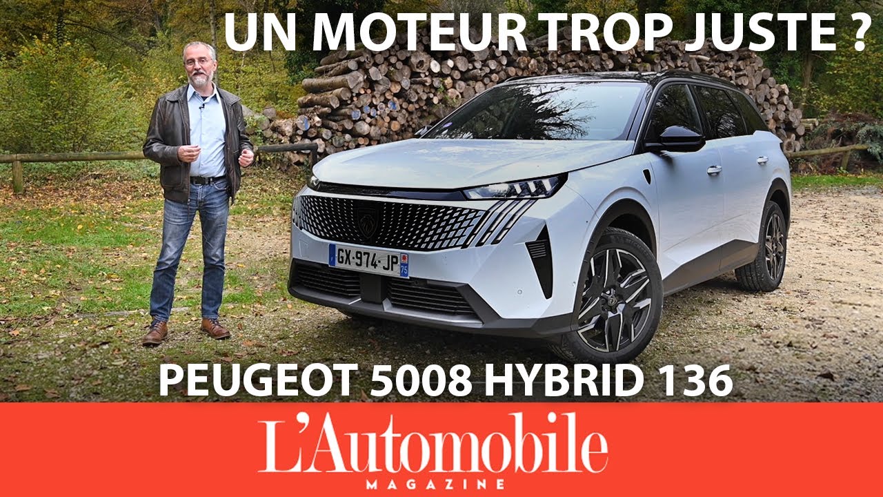 Essai Peugeot 5008 Hybrid 136 : que vaut vraiment le moteur d'entrée de gamme ?