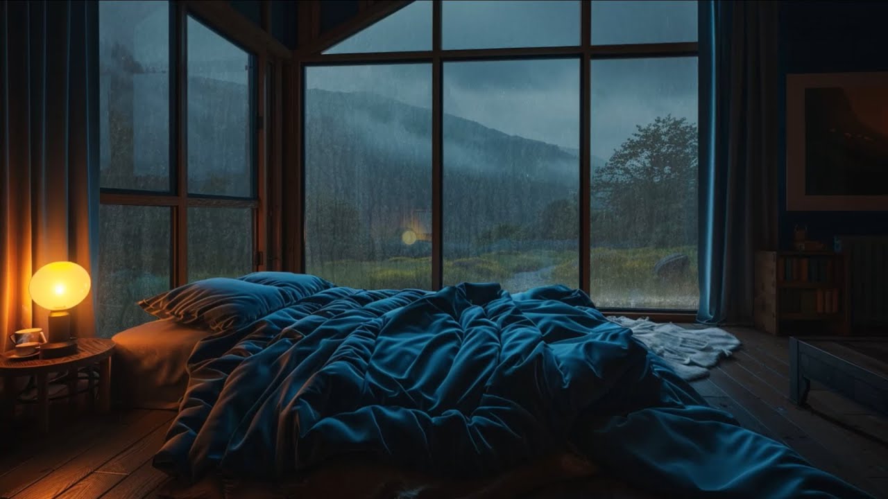 Relaxing Sleep Music + Insomnia - Stress Relief, Peaceful Piano with Rain Sounds for Sleep Instantly