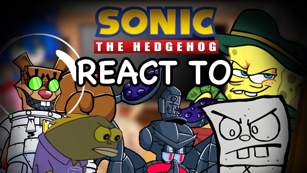 Sonic Characters React Friday Night Funkin VS Funkin For Bikini Bottom V1 // GCRV // FULL WEEK