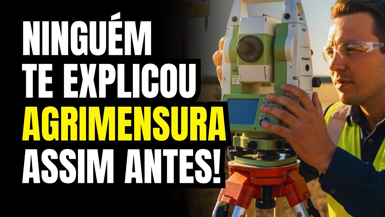 AGRIMENSURA O que faz? Tudo que você precisa saber em menos de 15 minutos - Topografia e Agrimensura