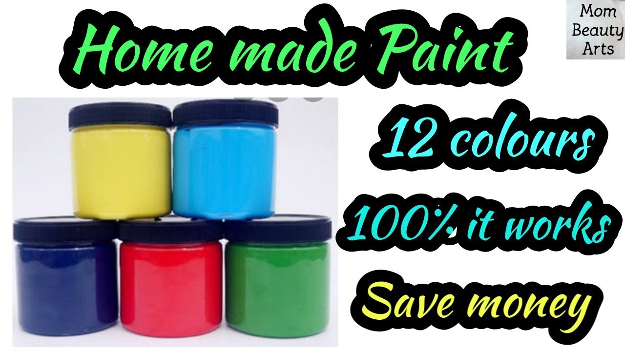 Home made paint/How to make paint at home in tamil/Mom beauty arts /MBA