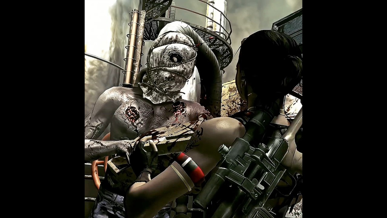 resident evil 5 chainsaw majini kill the Sheva #shorts #viral #trending @TRIPLEIGAMESSHORTS