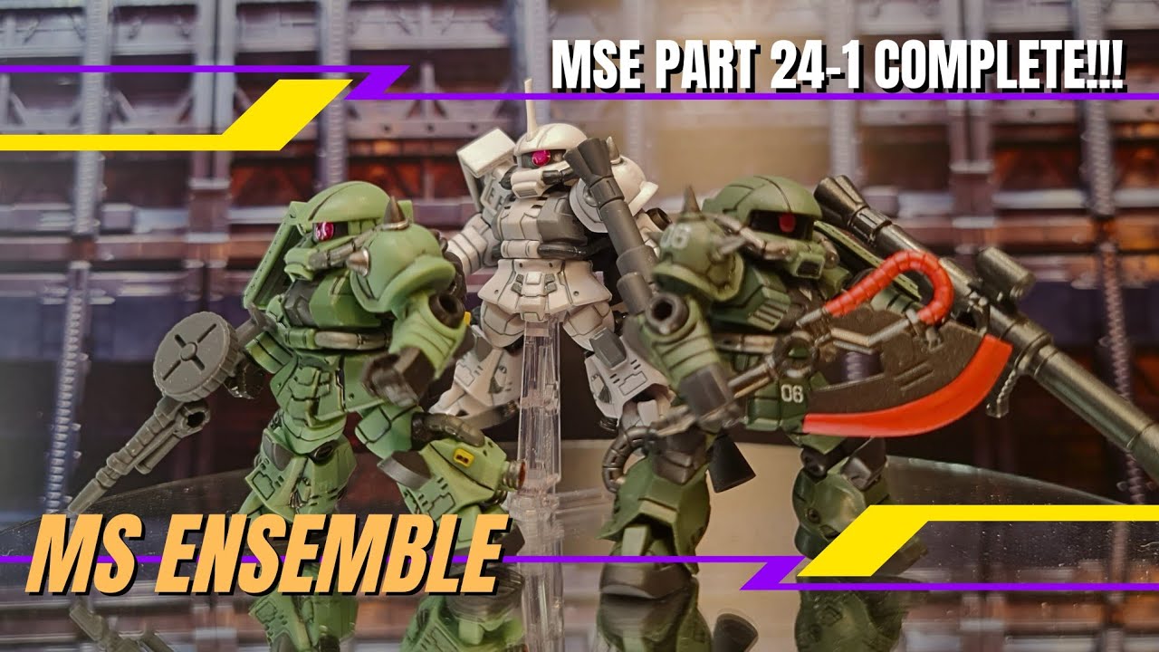 Effort Build-MS Ensemble Part 24-1-Complete!!! MS-06R-1A Zaku II High Mobility Type