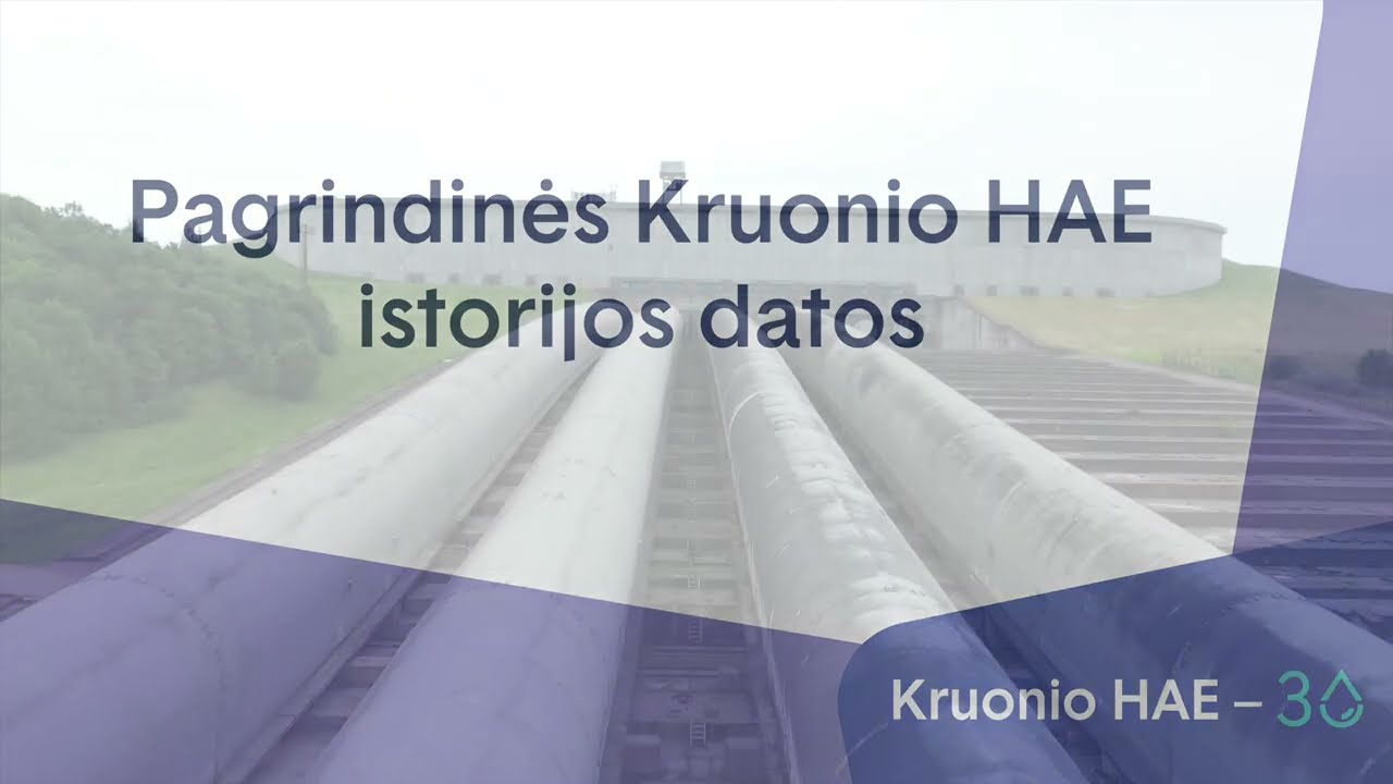 Pagrindinės Kruonio HAE istorijos datos