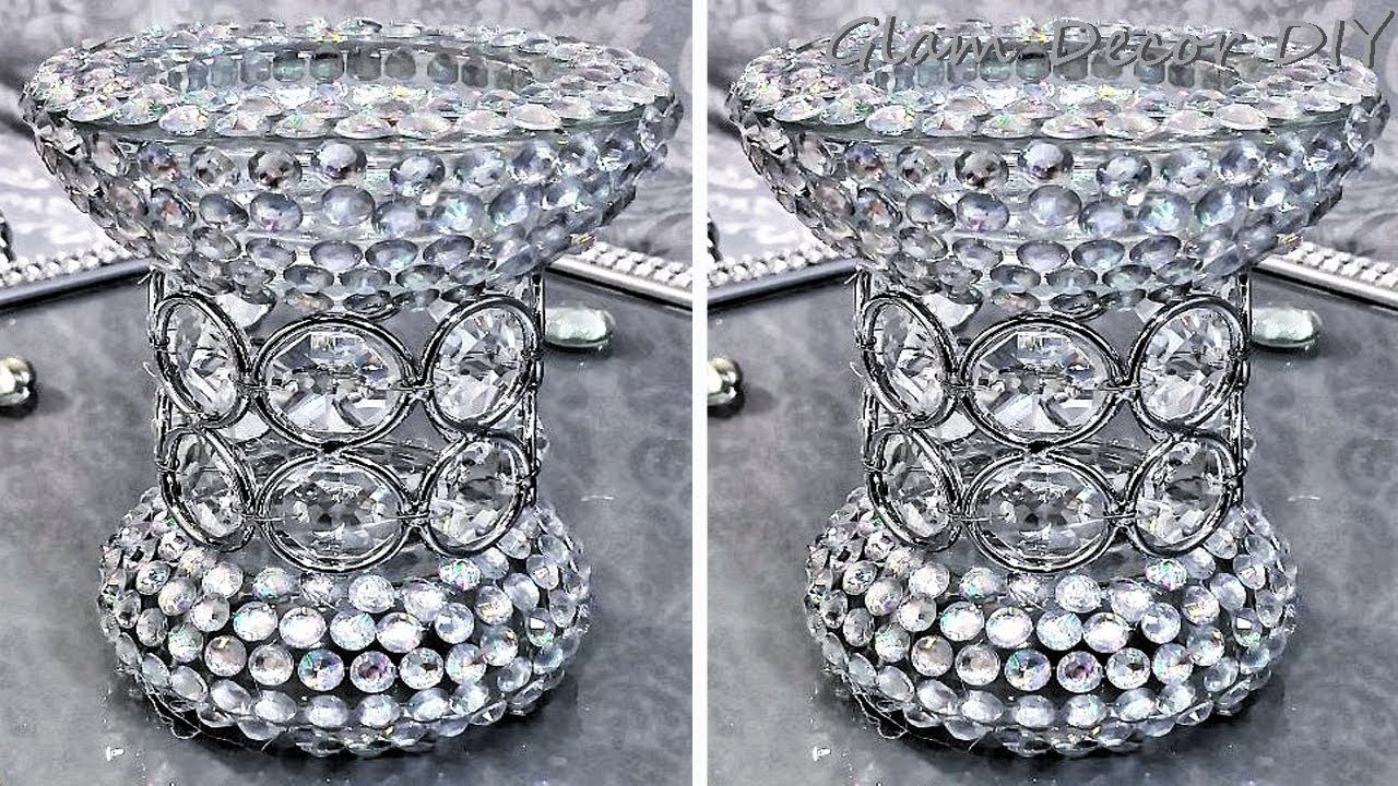 Dollar Tree DIY Glam Crystal Tealight Holders