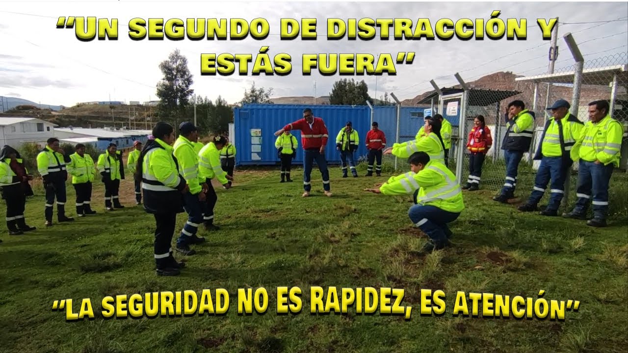 Crea una cultura de seguridad, motivando, jugando: “Un segundo de distracción y estás fuera”