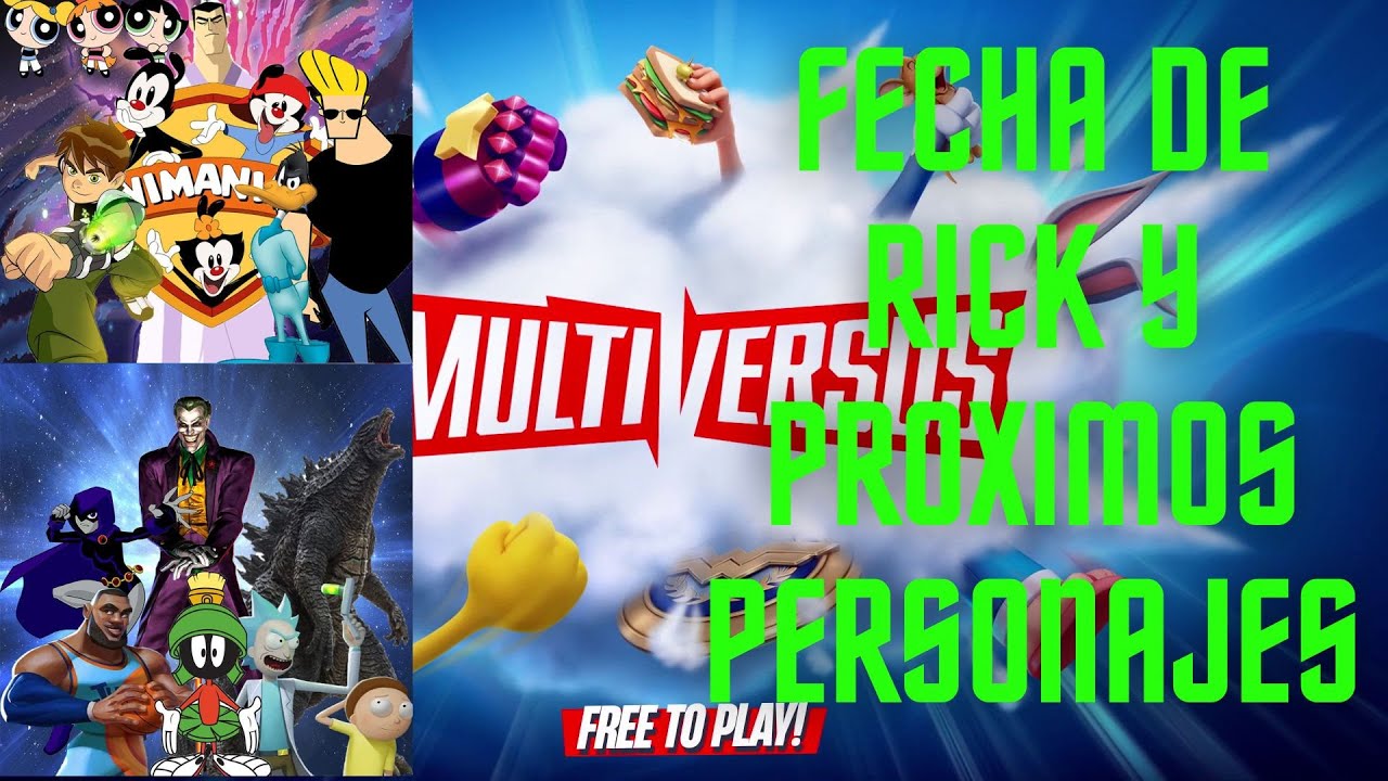 Fecha de Rick y pr&oacute;ximos Personajes en MULTIVERSUS