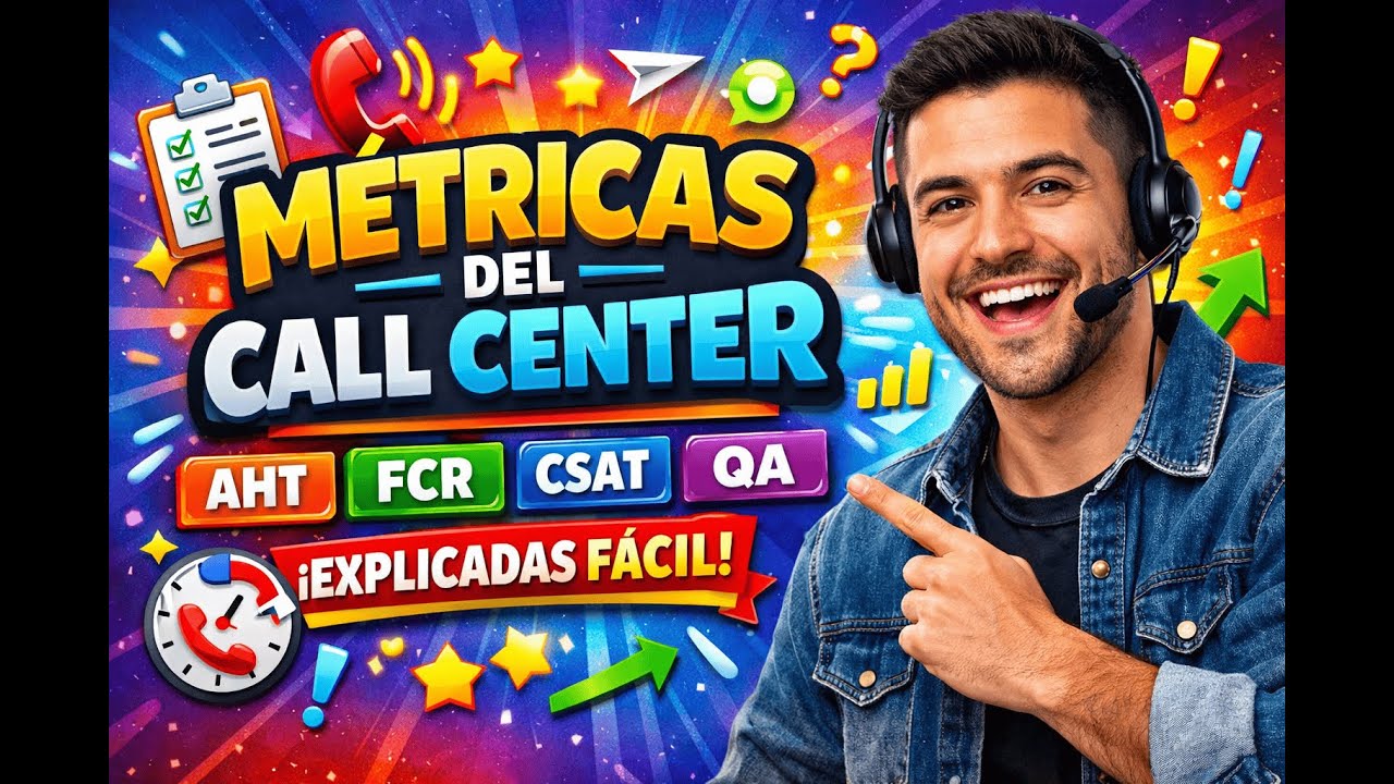 Métricas de Call Center Explicadas Fácil | AHT, FCR, CSAT y Más