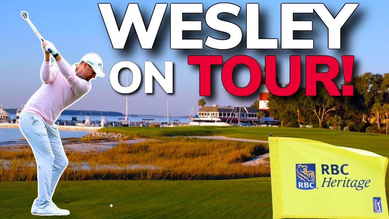Уэсли падает в PGA Tour! Первый раунд RBC Heritage VLOG | Bryan Bros Golf