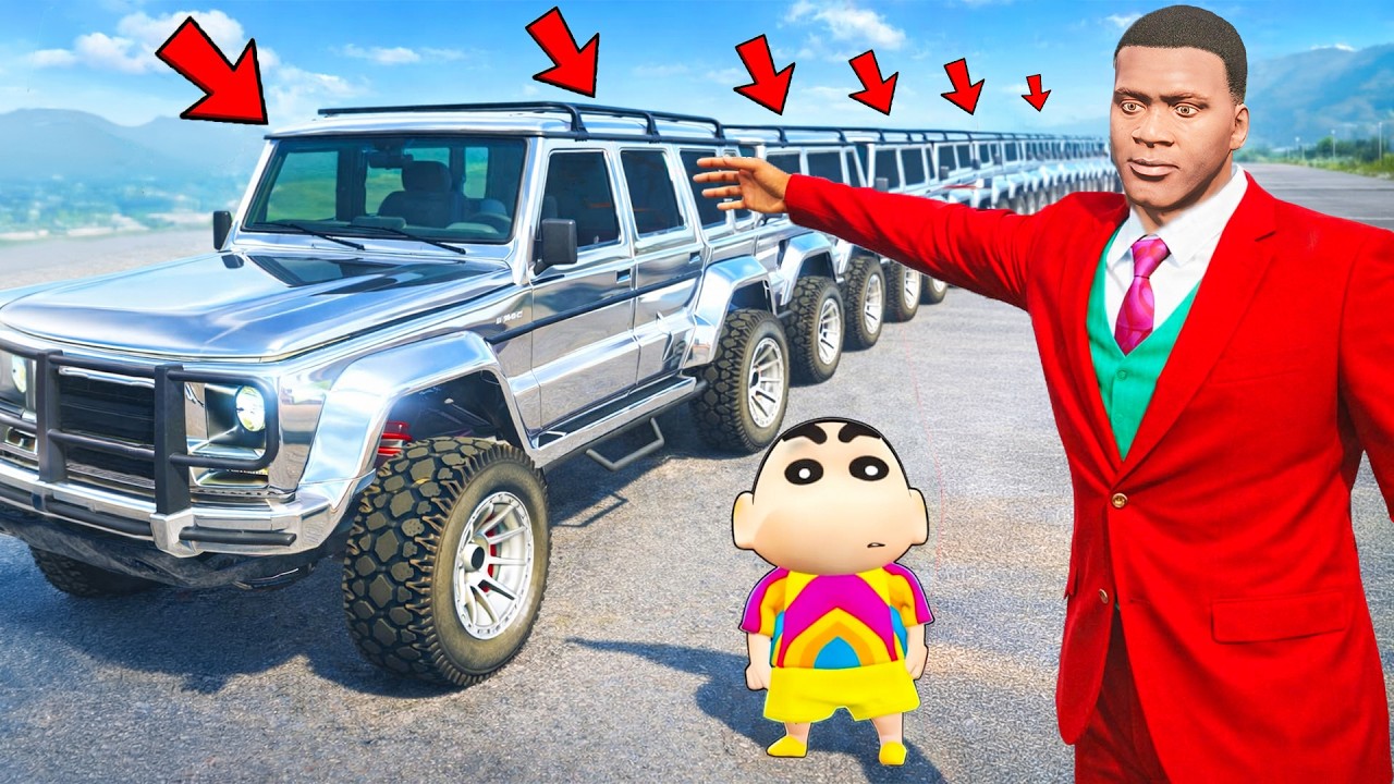 ফ্রাঙ্কলিন পেল দুনিয়ার সব থেকে লম্বা গাড়ি | Shincan Chop GTA v Gameplay 