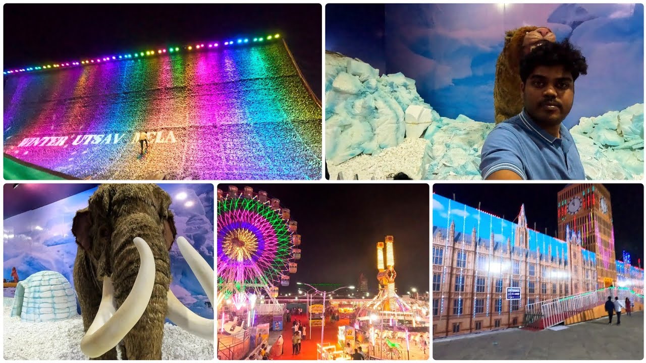 Winter Utsav Mela 2025 | Snow In Hyderabad | Necklace Road | Nagara Falls In Hyderabad Hussain Sagar