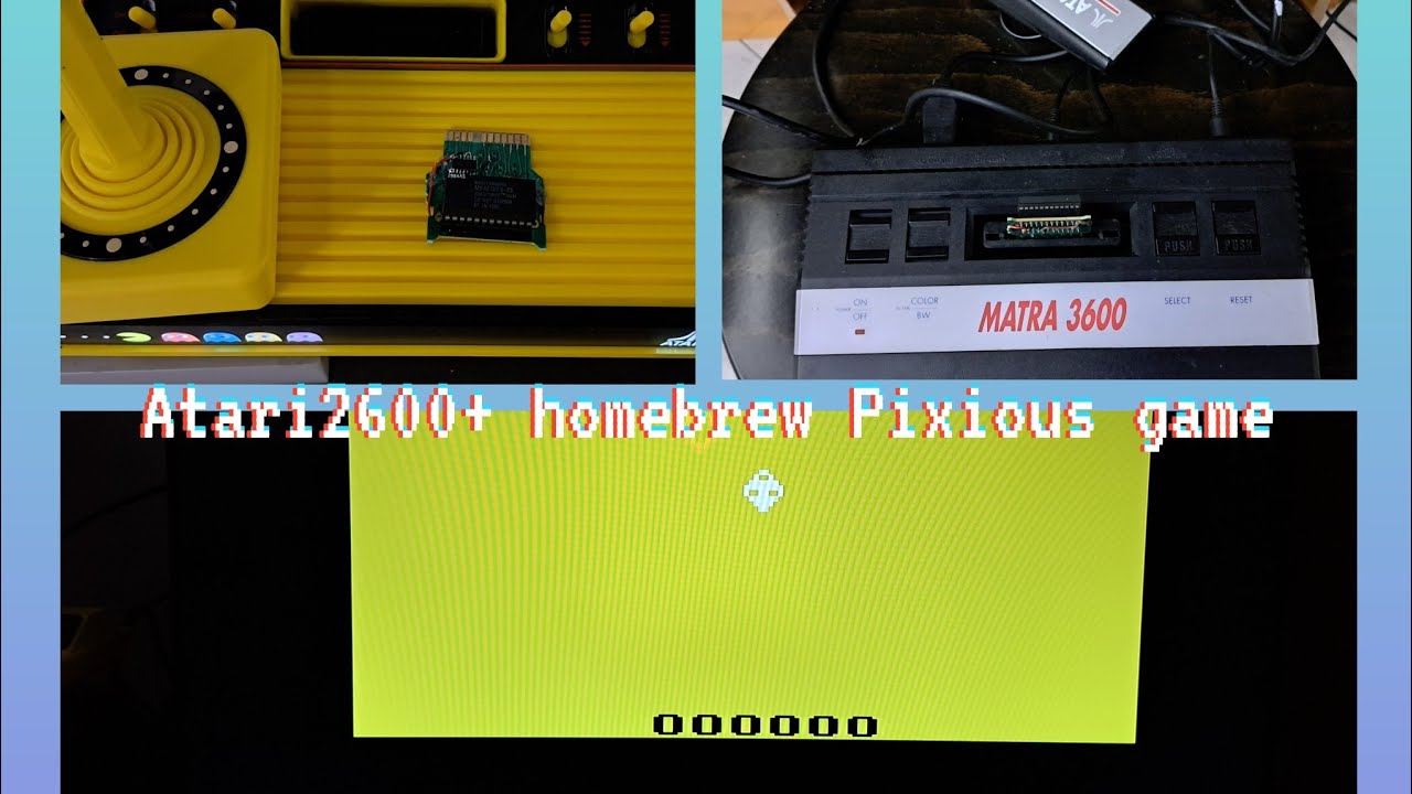Atari 2600+ Batari Basic: My Pixious game Cartridge , part 1