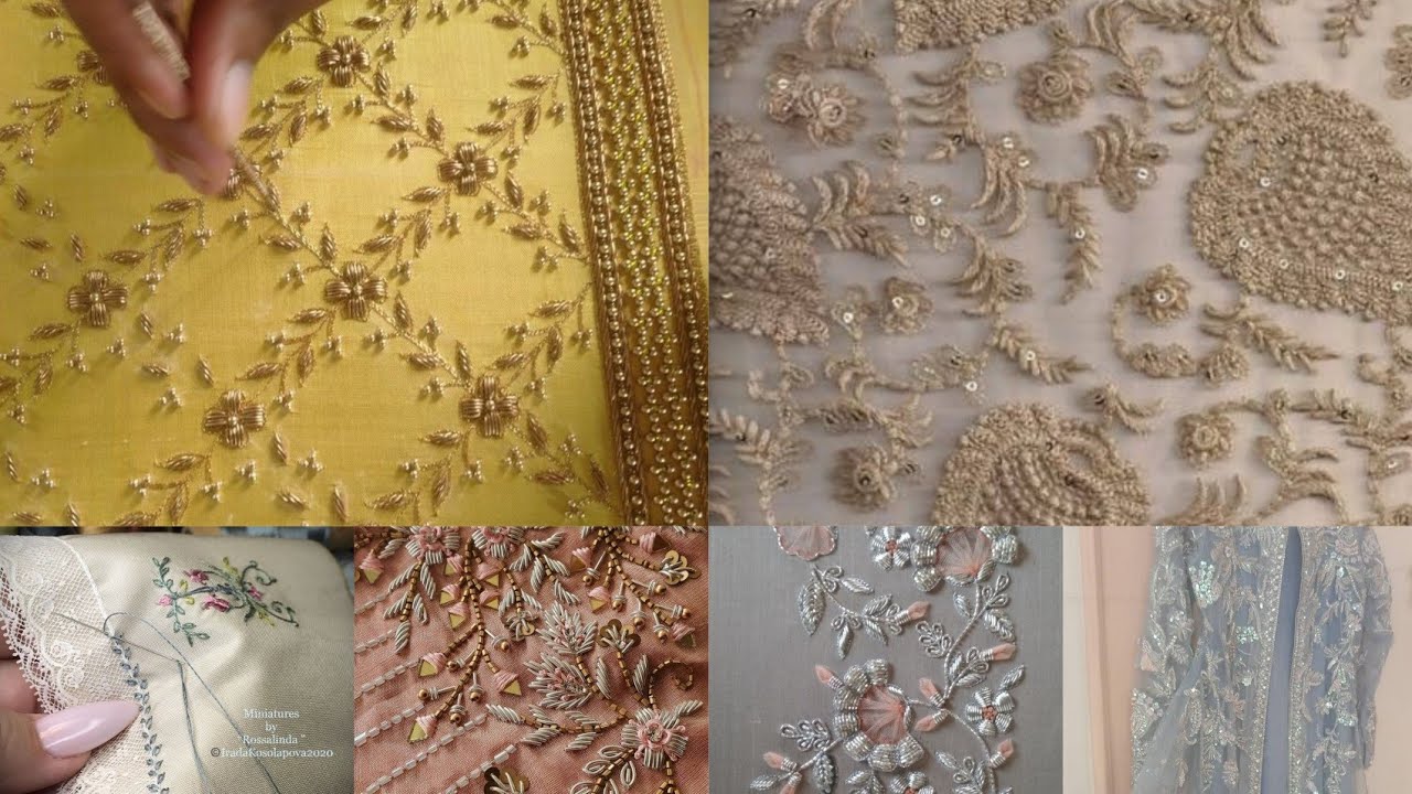 Hand embroidery dresses||Most beautiful handmade embroidered fancy dress design for girls 2022