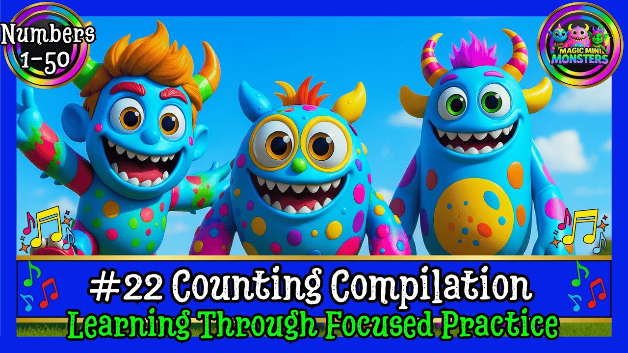 #22 Counting Compilation | Numbers 1–5 | Quick Counting Practice | Magic Mini Monsters