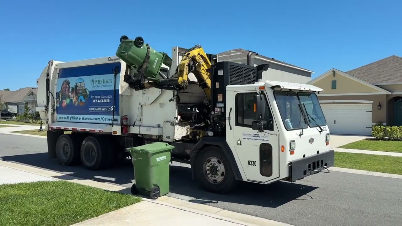 CCC Curbtender Side Loader Garbage Truck