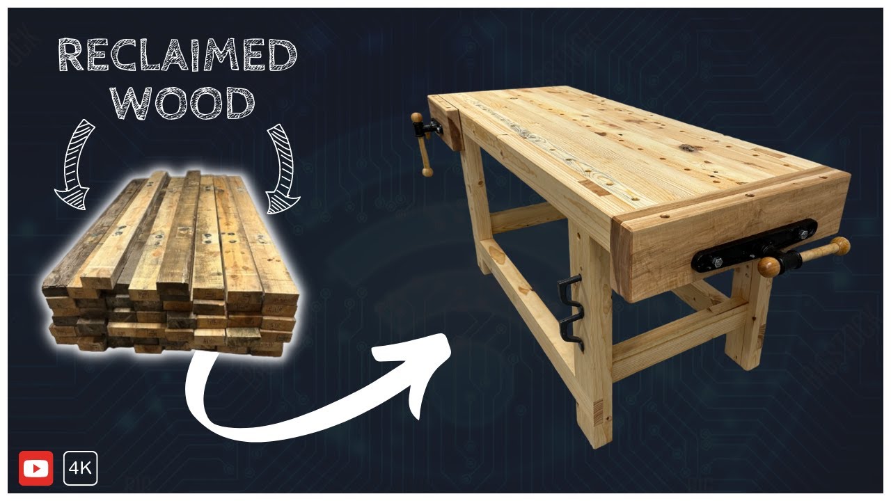 Workbench from Reclaimed Wood  |  Plans Available