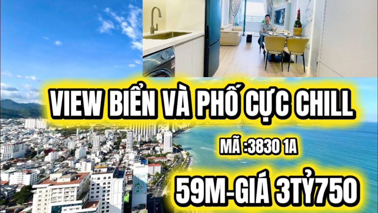 Đỉnh chóp Ban Công Ngắm View Biển Và Thanh Phố Tại 3830 1A Mường Thanh Viễn Triều Nha Trang.