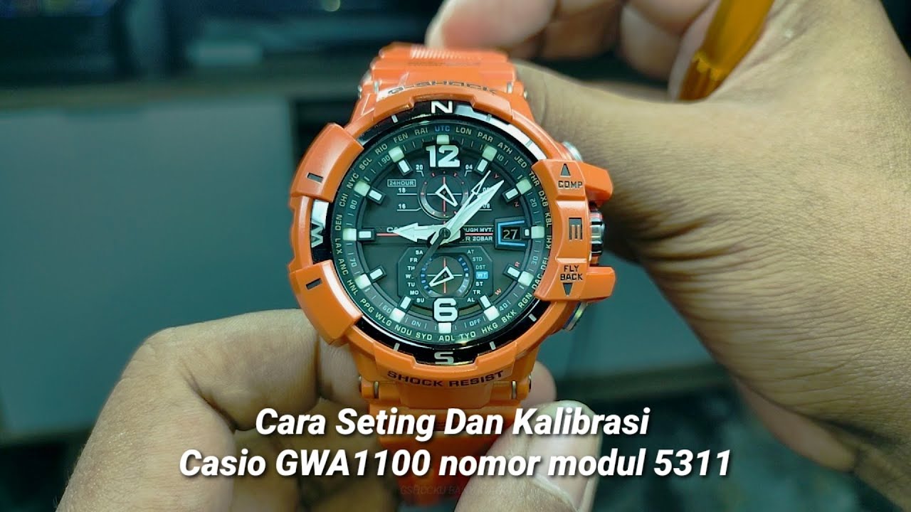 G-SHOCK GWA1100 GW-A1000 Cara Seting Lengkap Dan kalibrasi Jarum Analog agar Sesuai‼️