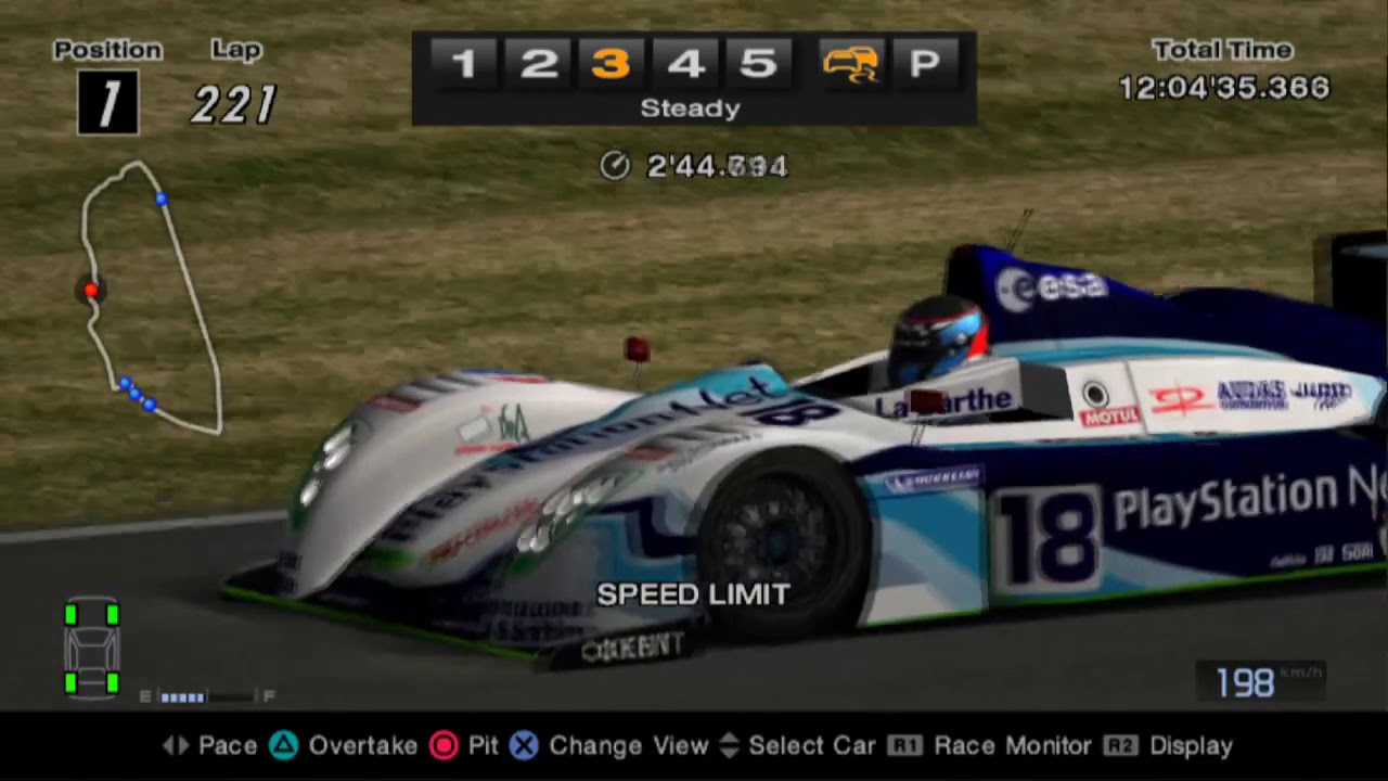 Gran Turismo 4 B-SPEC | Circuit de la Sarthe 24h II | Pescarolo C60 (Part 1/3)