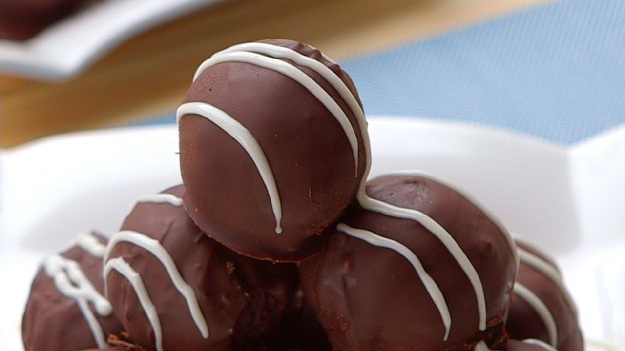 Receita de Red Velvet em formato de trufa