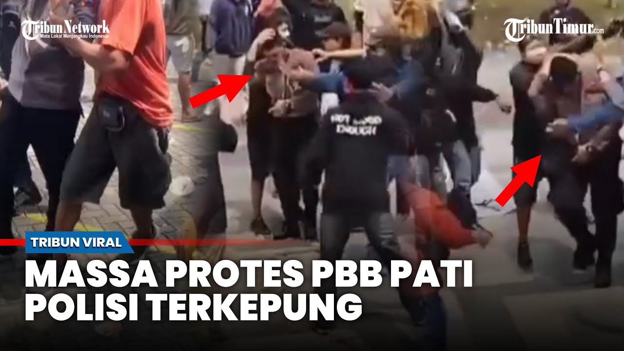 Ricuh! Suara Dentuman dan Gas Air Mata Hujani Demo Bupati Pati hingga Makan Korban