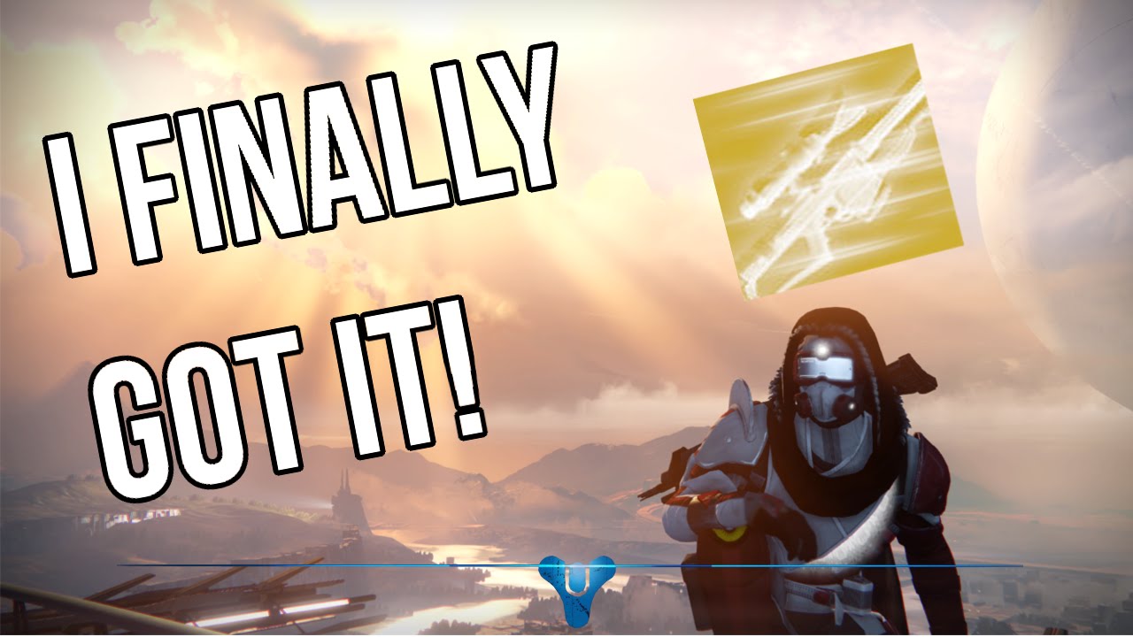 Destiny - I FINALLY GOT IT! (Exotic Engram Opening)