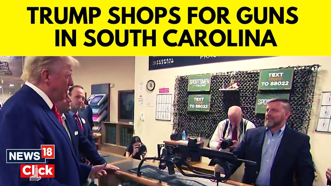 Donald Trump Tours A Gun Shop In South Carolina Amid Gun Controversy In U.S.  | N18V | News18