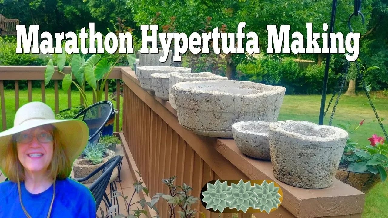 A Marathon Hypertufa Making Session - Made 9 Planters In A Few Hours