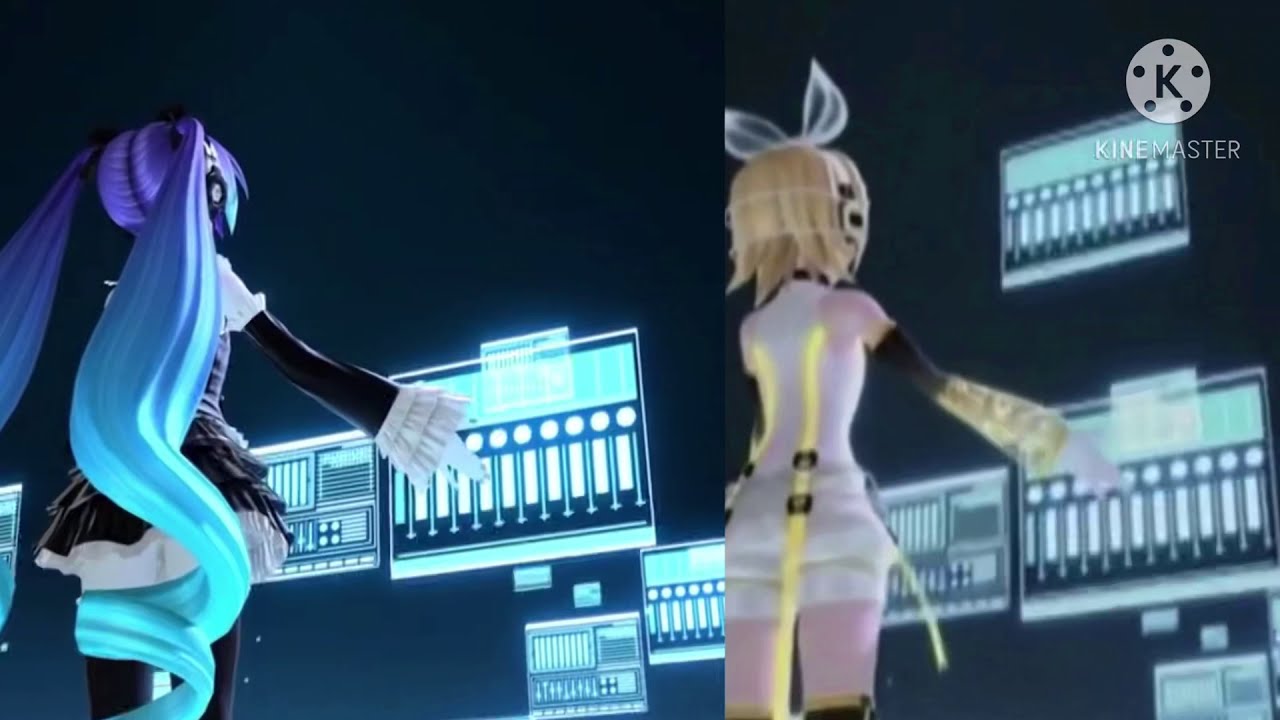 The Intense Voice Of Hatsune Miku & Kagamine Rin - Song duet - Captions! -