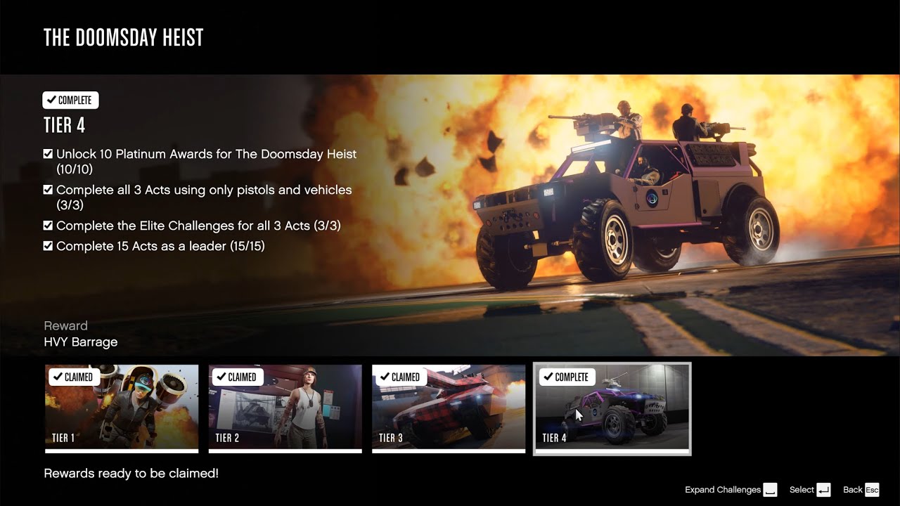GTA V: Doomsday Act III - Pistols Only T4 Challenge