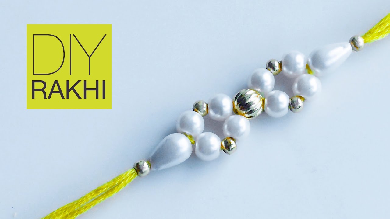How to make rakhi | rakhi design for Raksha Bandhan | pearl bracelet | Beads art\vineeta mishra