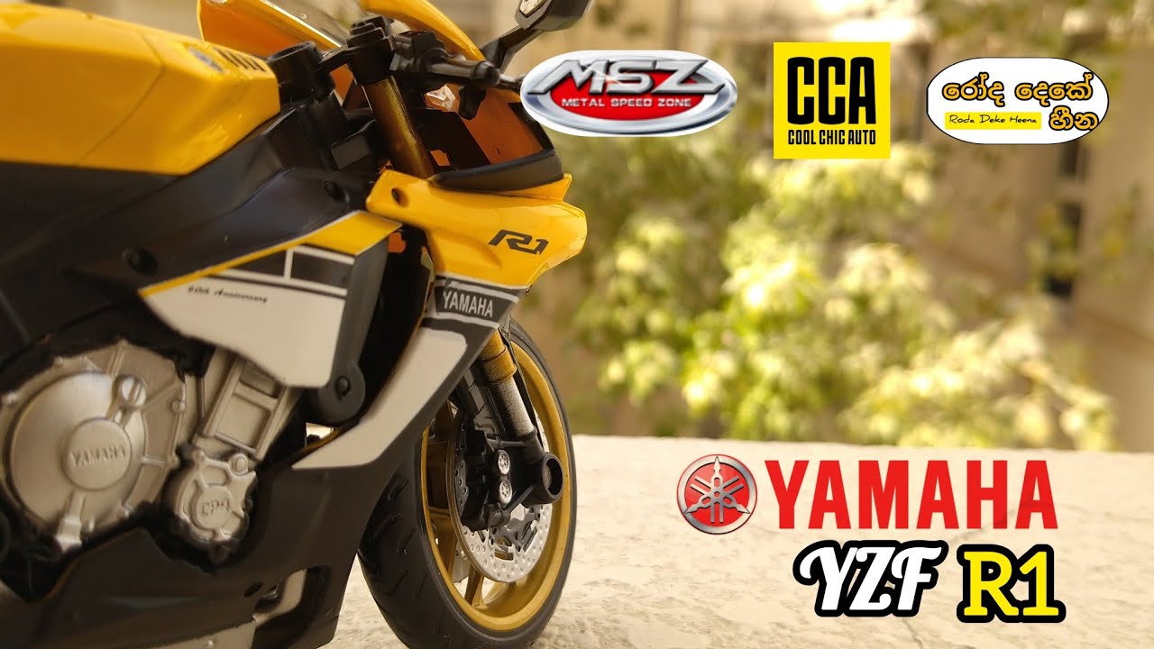 Yamaha YZF R1 | MSZ | 1/12 diecast model motorbike | @DreamsOnTwoWheelරෝදදෙකේහීන