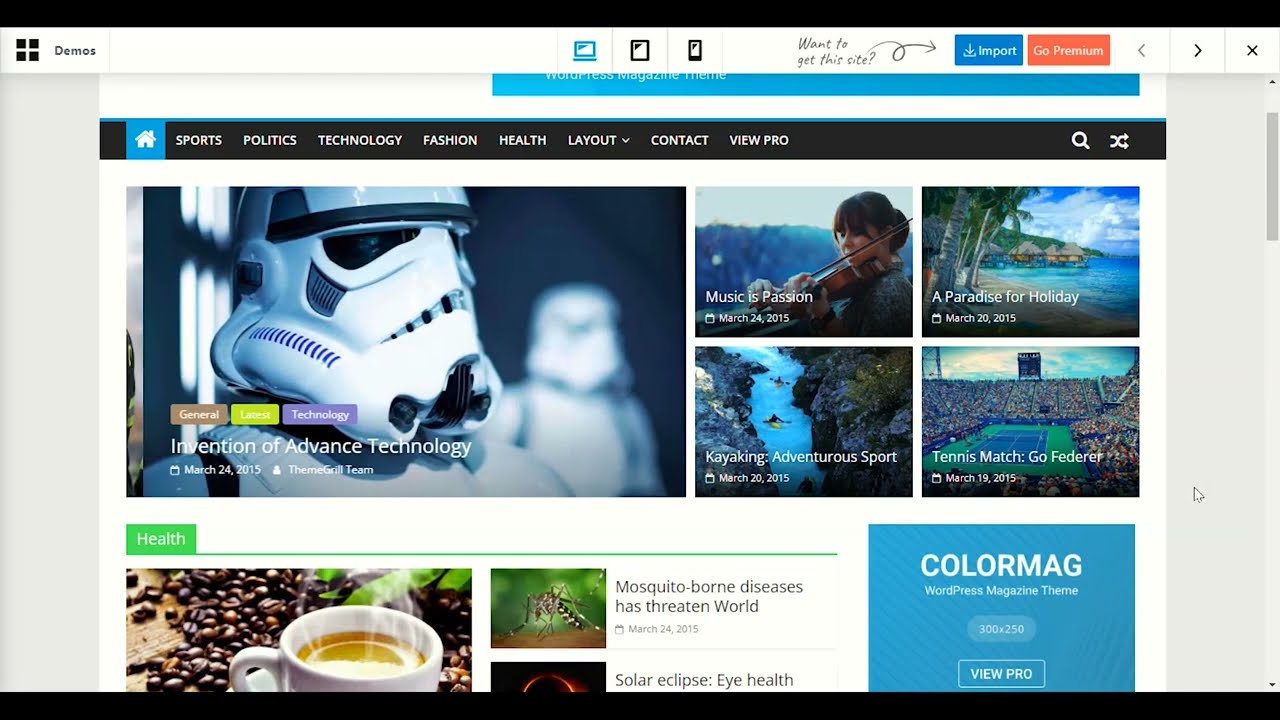 Colormag Theme WordPress tutorial - Step By Step