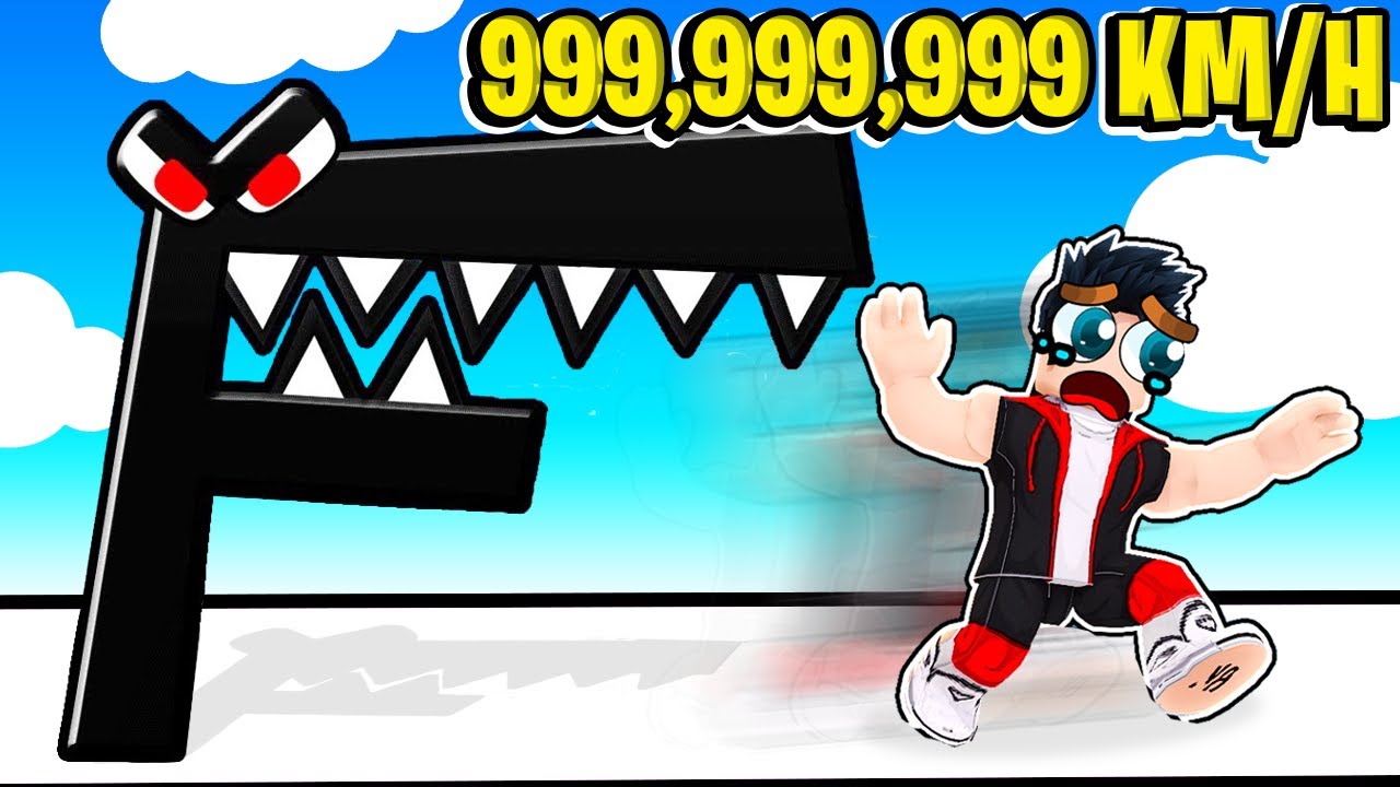 JE DEVIENS LE PLUS RAPIDE COURSE ALPHABET LORE ! 999.999.999 KM/H CHALLENGE (Alphabet Lore Race)