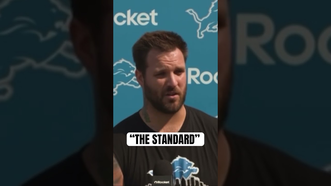 Taylor Decker REITERATES that there&rsquo;s a Standard to the Detroit Lions Offensive Line ‼️