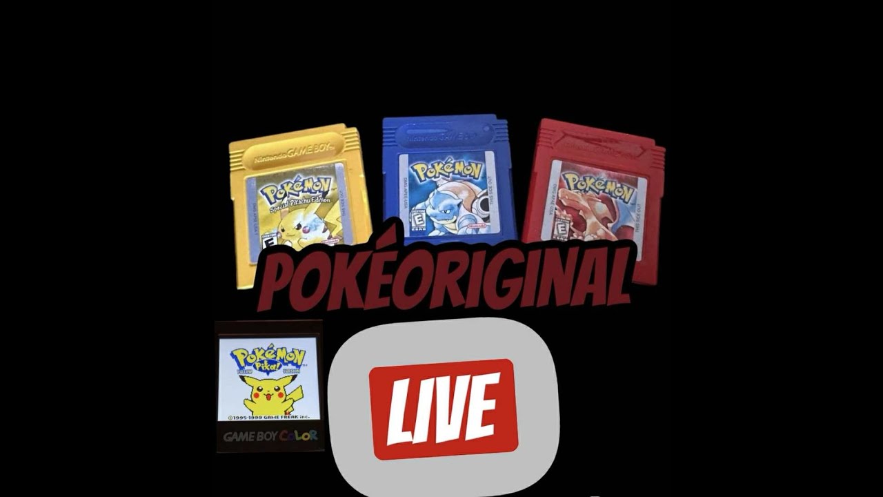 Playing Pokémon Yellow on the Gameboy Color New save - Pallet Town - Brock