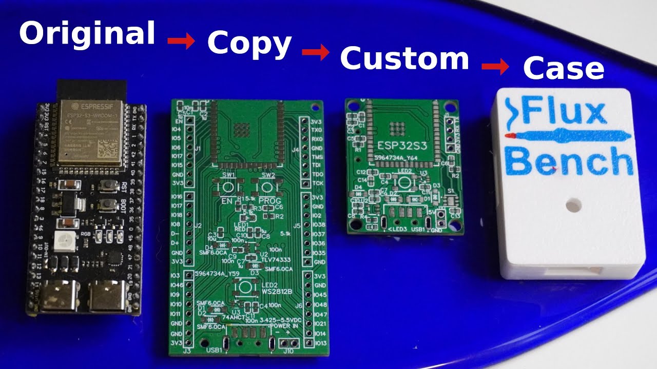 Изготовление платы разработки ESP32 и создание собственной печатной платы за 3 шага.