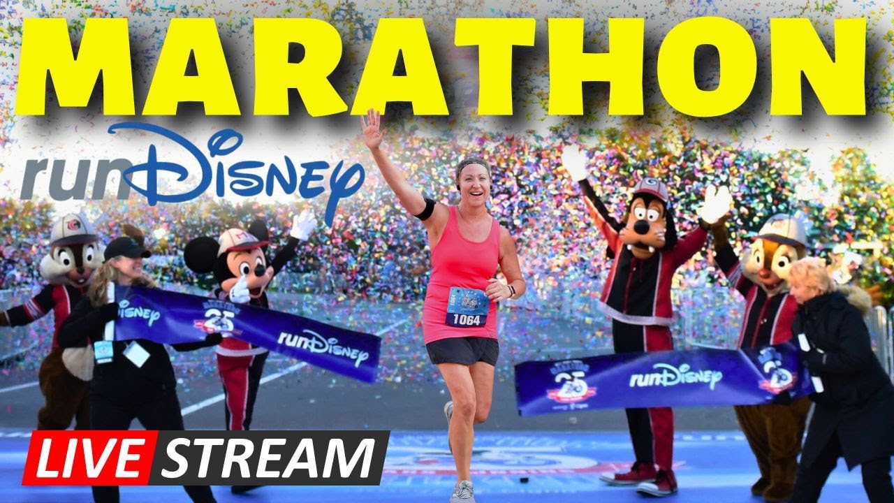 🔴LIVE🔴2025 Walt Disney World Marathon | runDisney FULL Disney Marathon Race Course Run In 4K HD