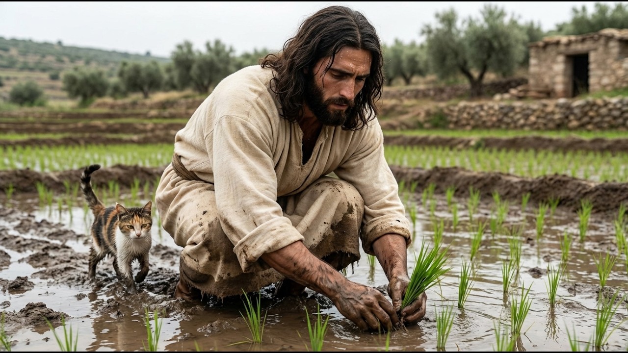 Jesus in the Garden: Growing Rice in the First Century | AI Christian Tribute