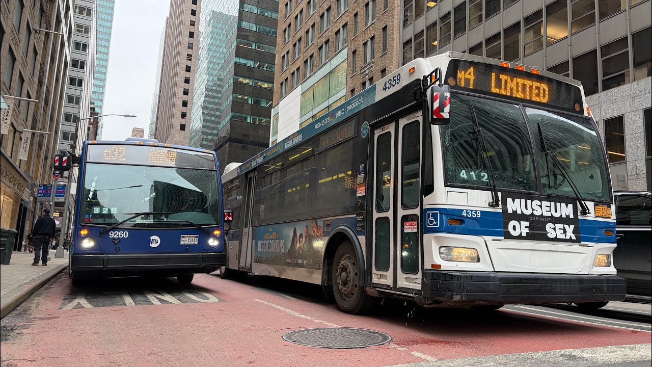 MTA Bus, NYCT, MaBSTOA || Bus Action at E 57 St & Madison Av 