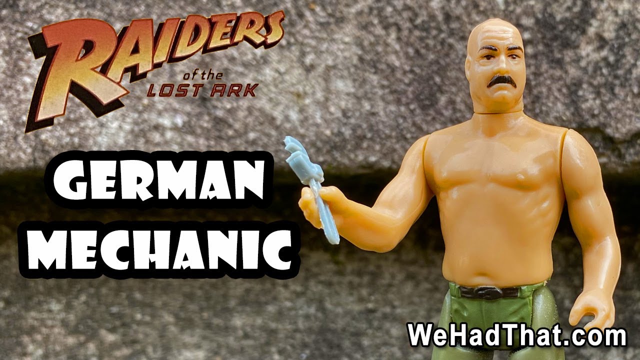 Raiders of the Lost Ark: German Mechanic vintage action figure review Kenner, 1983