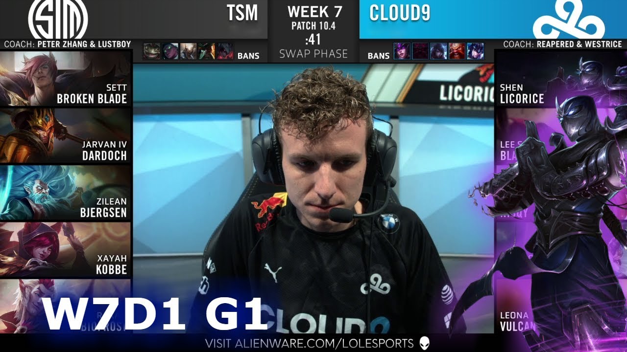 TSM vs Cloud 9 | Week 7 Day 1 S10 LCS Spring 2020 | TSM vs C9 W7D1