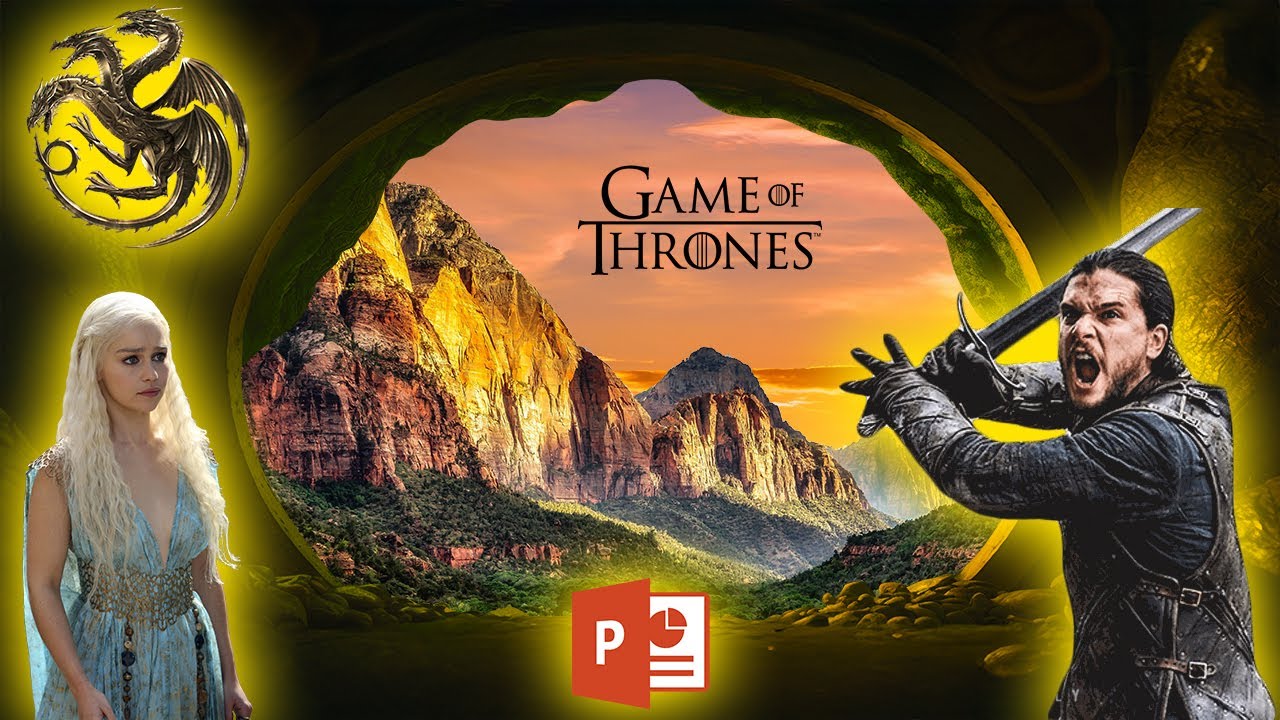 بوربوينت بنكهة التنانين والعرش! اصنع عرضًا تقديميًا ملحميًا من عالم Game of Thrones #powerpoint